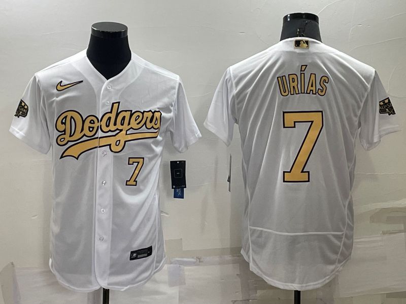 Men Los Angeles Dodgers #7 Urias White 2022 All Star Elite Nike MLB Jerseys->los angeles dodgers->MLB Jersey